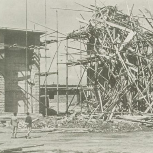 Turm nach dem Orkan 6.8.1954