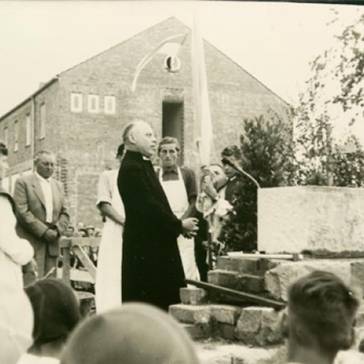 Kloster - Grundsteinlegung 25.1.1953